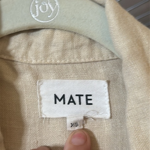 Mate the Label 100% Linen Jumpsuit in Natural size xs - Picture 4 of 8